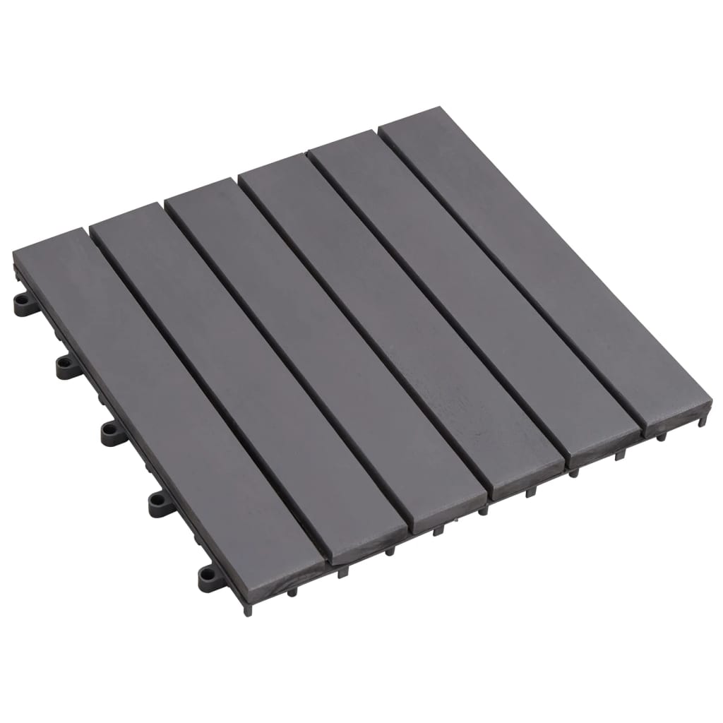 Vidaxl Terrace Fliser 20 pcs 30x30 cm Solid Acaciahout Graywash