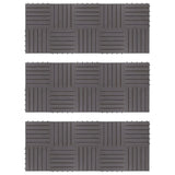 Vidaxl Terrace Tiles 30 PCS 30x30 cm sólido acaciahout gris lavado