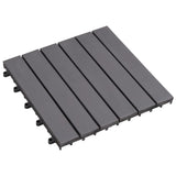 Vidaxl Terrace Fliser 30 PCS 30x30 cm Solid Acaciahout Graywash