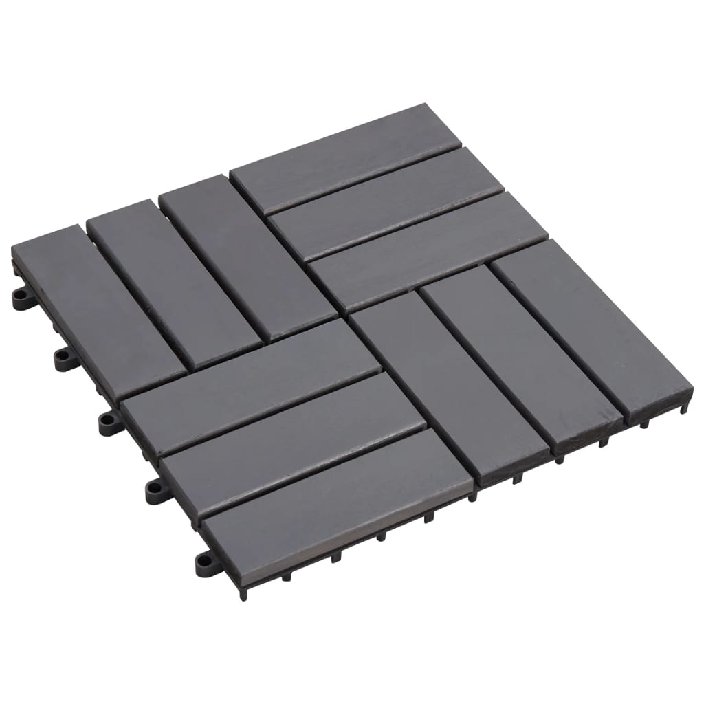 Vidaxl Terrace Tiles 20 PCS 30x30 cm Acaciahout Gray Washing