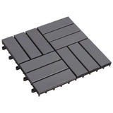 Vidaxl Terrace Fliser 20 pcs 30x30 cm Solid Acaciahout Graywash