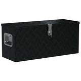Vidaxl Aluminium Box 80x30x35 cm noir