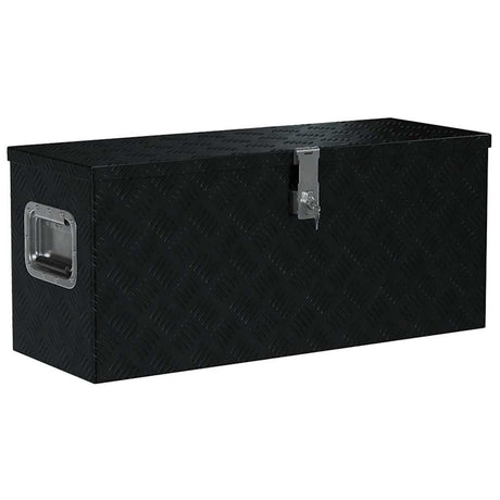 Vidaxl Aluminium Box 80x30x35 cm noir