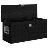 Vidaxl Aluminum box 80x30x35 cm Black