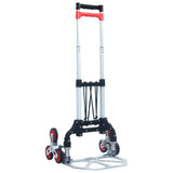 Vidaxl traptrolley pliable 70 kg en aluminium argent couleur