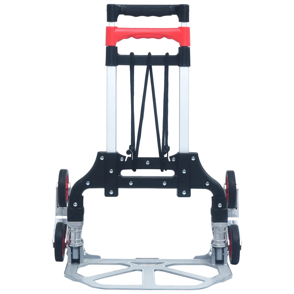 Vidaxl Traptrolley plegable 70 kg de aluminio de plata de color