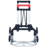 Vidaxl traptrolley pliable 70 kg en aluminium argent couleur