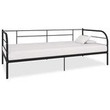 Vidaxl bedbank metaal zwart 90x200 cm