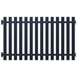 Vidaxl fence panel 170.5x75 cm powder -coated steel anthracite