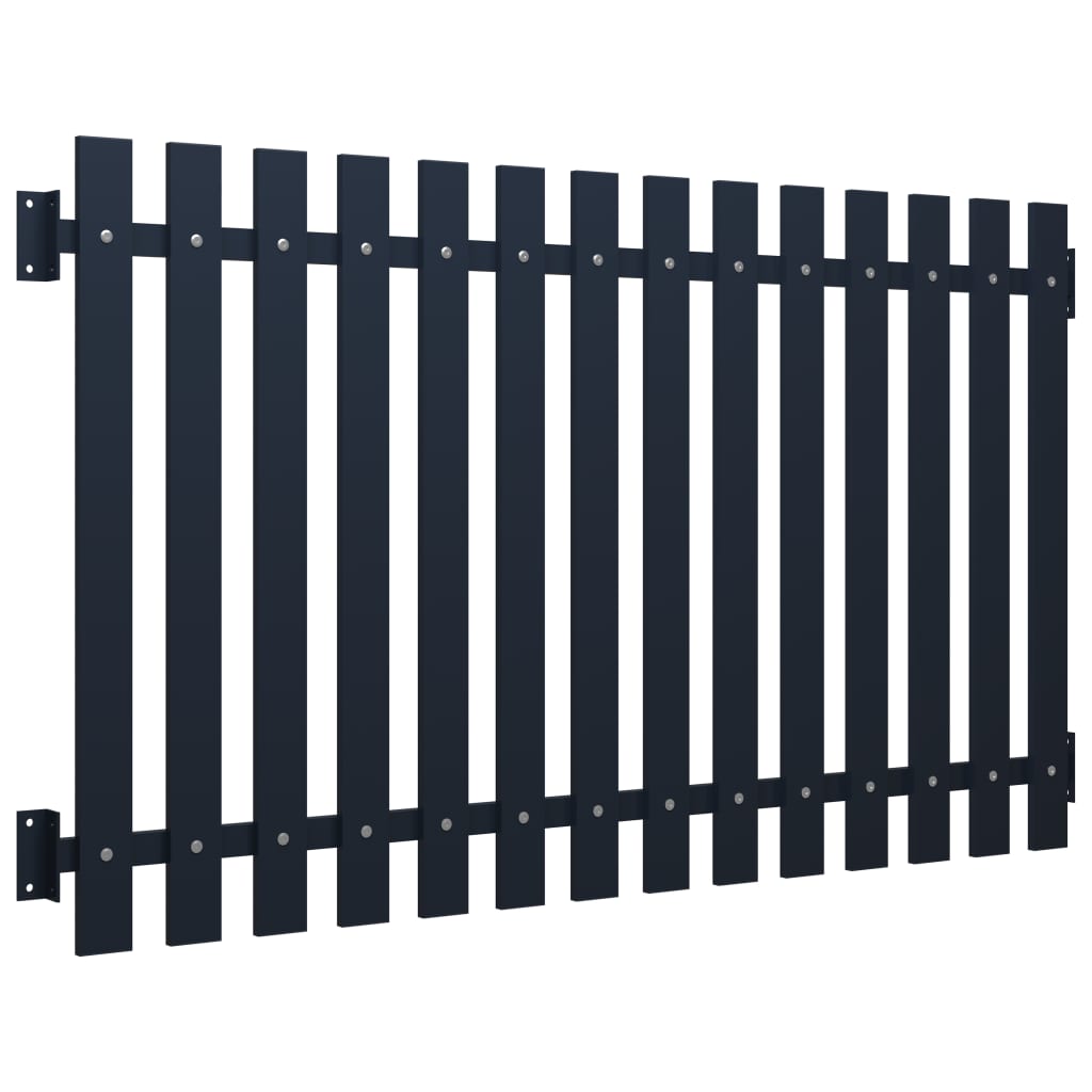 Vidaxl fence Panel 170.5x75 cm Pudder-kookéiert Stol Anthracit