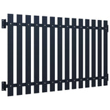 Panneau de clôture Vidaxl 170,5x100 cm anthracite en acier recouvert de poudre