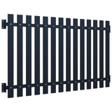 Vidaxl fence panel 170.5x125 cm powder -coated steel anthracite