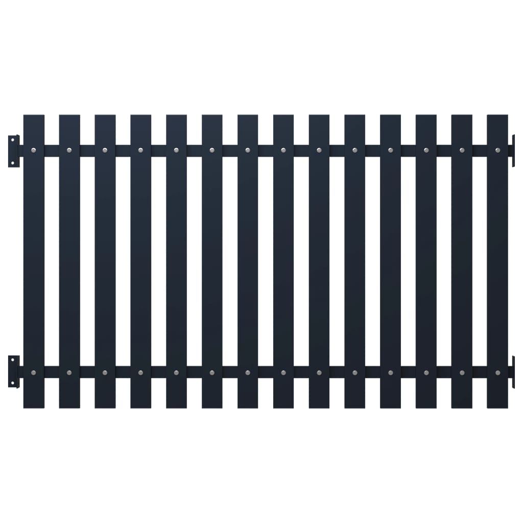 Vidaxl fence panel 170.5x150 cm powder -coated steel anthracite