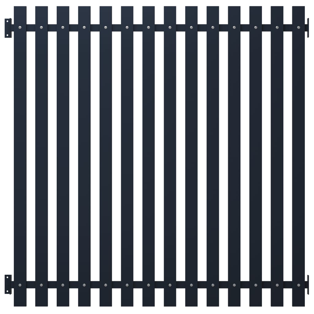 Vidaxl fence panel 170.5x170 cm powder -coated steel anthracite