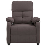 Vidaxl fauteuil verstelbaar stof donkerbruin