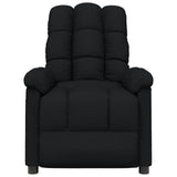 Vidaxl fauteuil verstelbaar stof zwart
