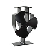 Vidaxl Stove ventilátor s 3 ploutvemi černými