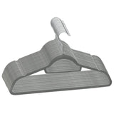 Vidaxl 20-delige kledinghangerset anti-slip fluweel grijs