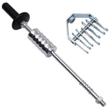 Marteau coulissant Vidaxl avec acier au carbone multi-griffes de 65 cm