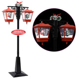 Vidaxl Straat lamp with Santa Claus 81x40x188 cm PVC Black and Red