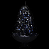 Vidaxl Christmas Snowing avec parapluie 170 cm PVC noir