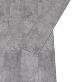 Planches de plancher vidaxl auto-adhésive 5,02 m² 2 mm de ciment PVC marron