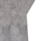 Planches de plancher vidaxl non auto-adhésive 5,26 m² 2 mm de ciment PVC marron