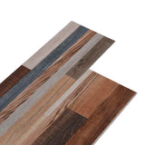Planches de plancher vidaxl non auto-adhésives 5,26 m² 2 mm PVC multicolores
