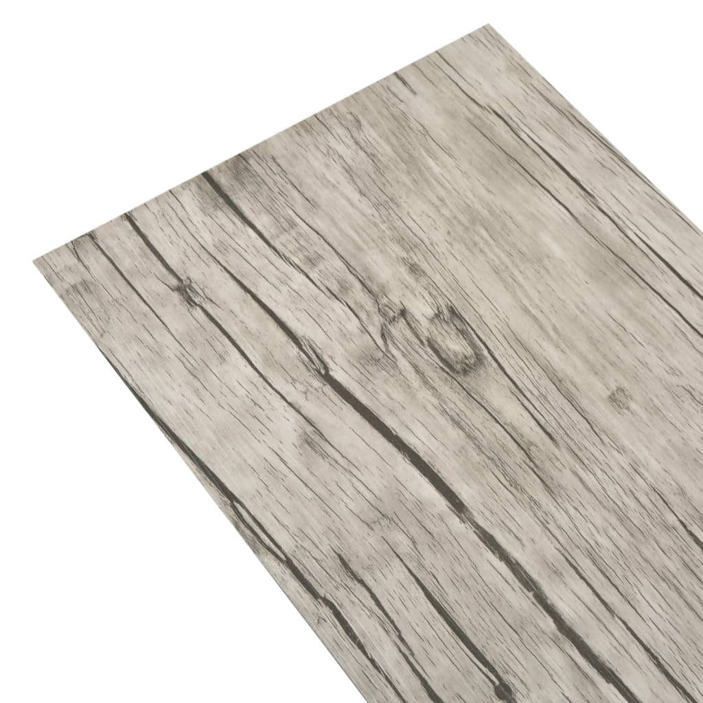 Vidaxl Floorboards non-self-adhesive 4.46 m² 3 mm PVC light gray