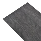 Vidaxl Floorboards Non-self-adhesive 4.46 m² 3 mm PVC Black