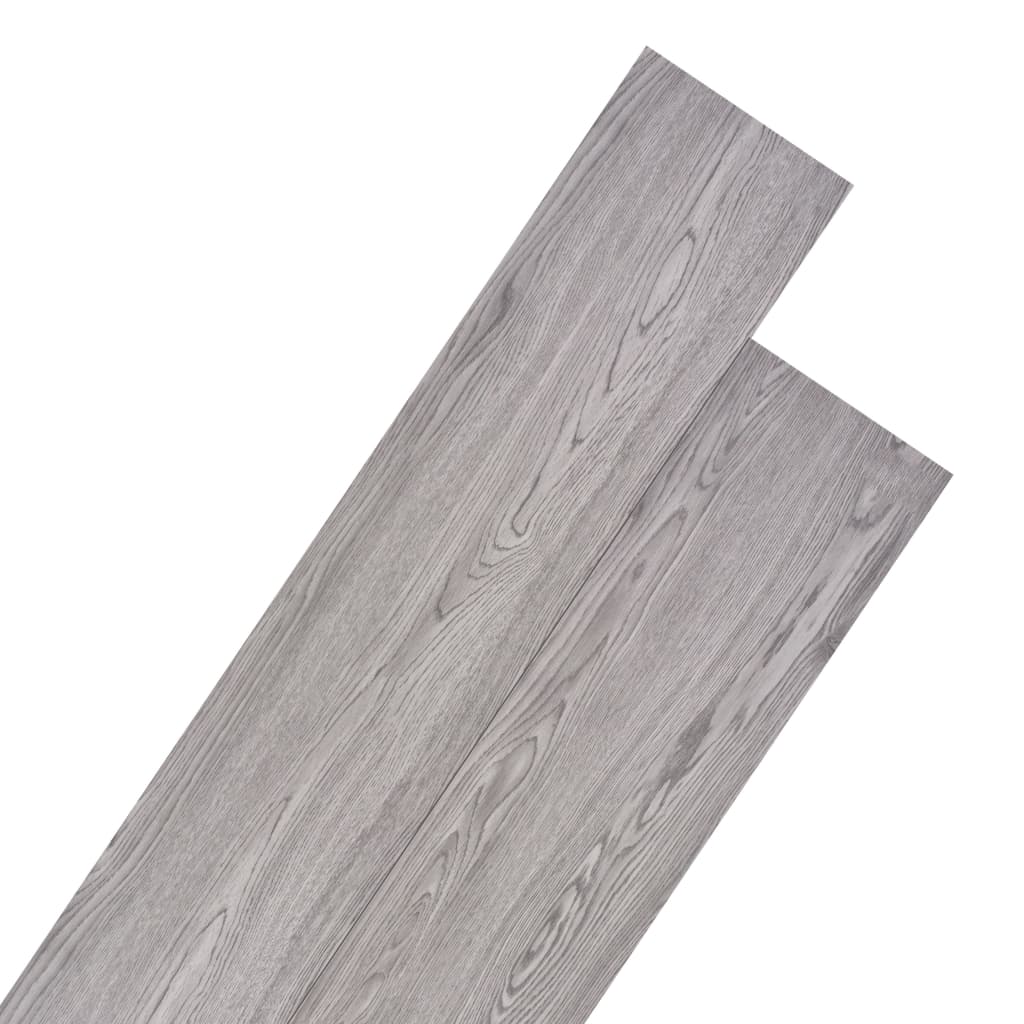 Tablas de piso Vidaxl no adhesivo de 4.46 m² 3 mm PVC Dark Grey