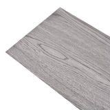 Tablas de piso Vidaxl no adhesivo de 4.46 m² 3 mm PVC Dark Grey