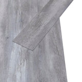 Vidaxl Floorboards auto-adhésif 5,02 m² 2 mm PVC Matt Wood Grey