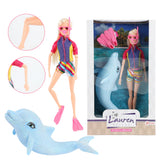 Toi-toys poupée ado Lauren avec dauphin