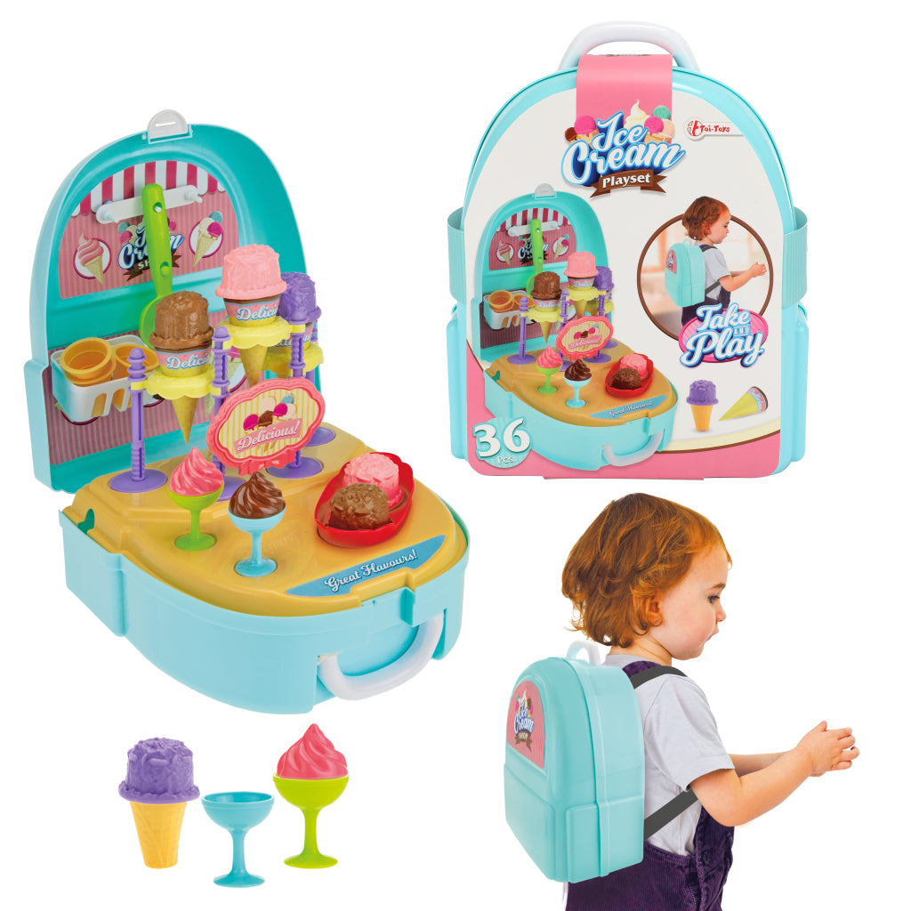 Toi-toys toi Spillsaachen Spill Set Glace am Rucksack