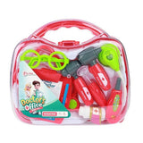 Coffret de médecin Toi-toys avec stéthoscope en étui, 8 pièces.
