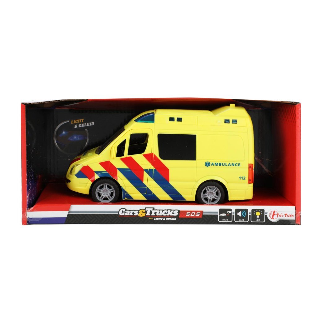 Toi-toys trucks ambulance + licht en geluid