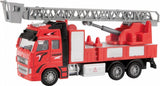 Camion de pompiers rétractable en métal 1:38