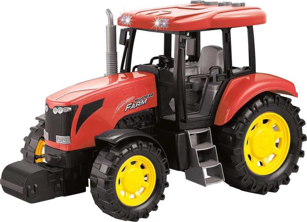 Toi-toys tractor groot met licht en geluid rood