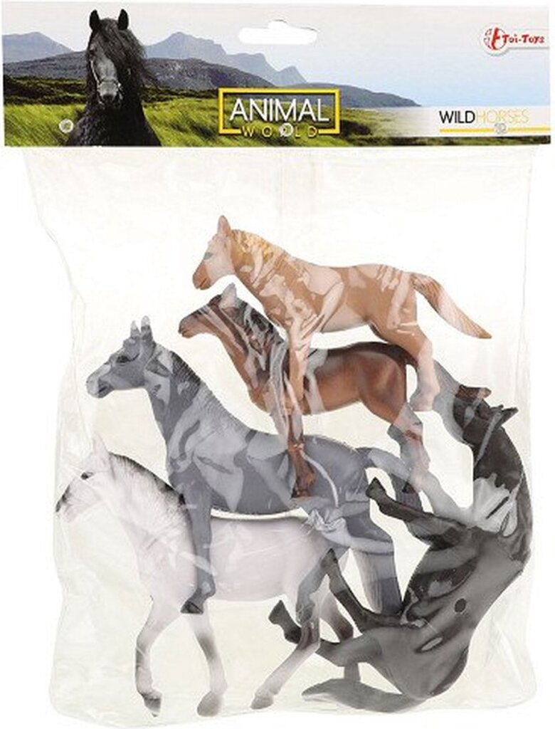 Toi-Toys Animal World Paarden, 5st.