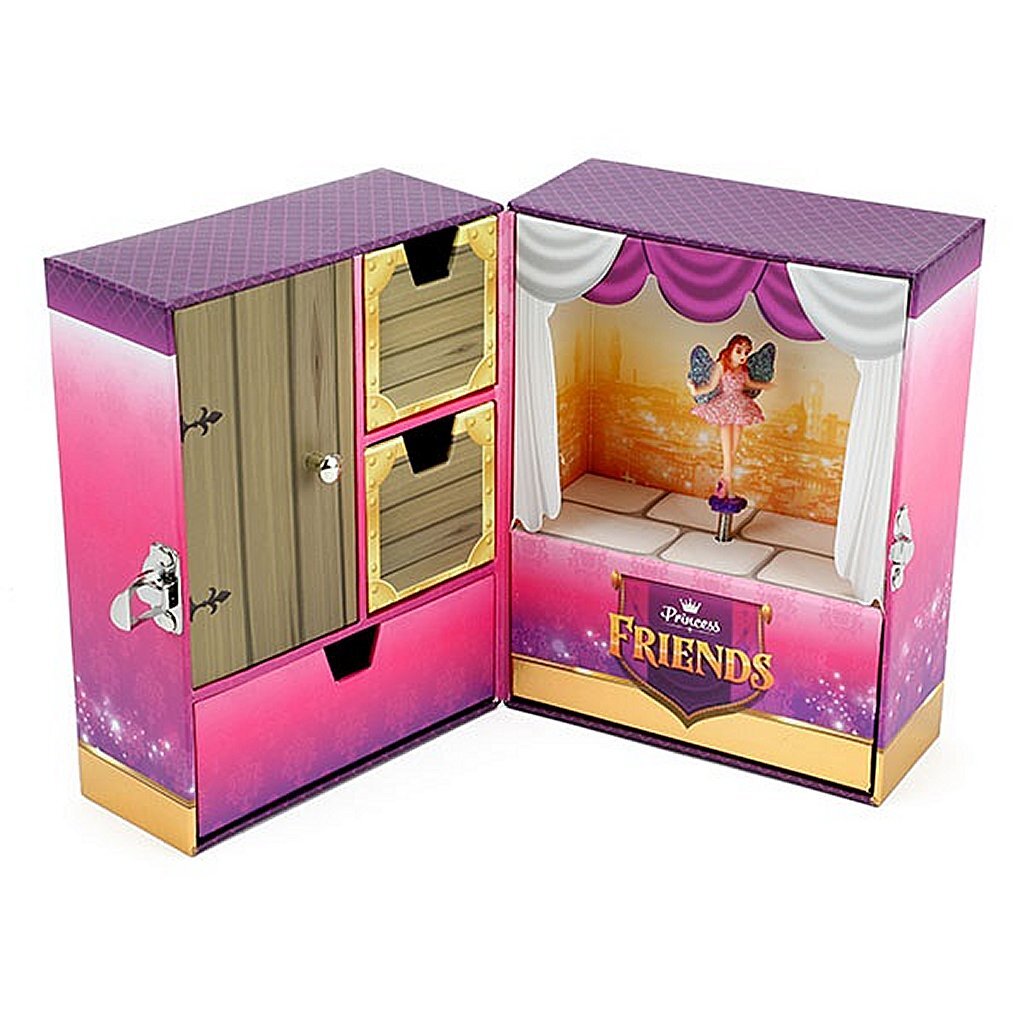 Boîte à bijoux musicale Princess Friends