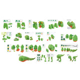 Toi-toys puzzle artisanal dinosaure 25,8 cm vert 104 pièces