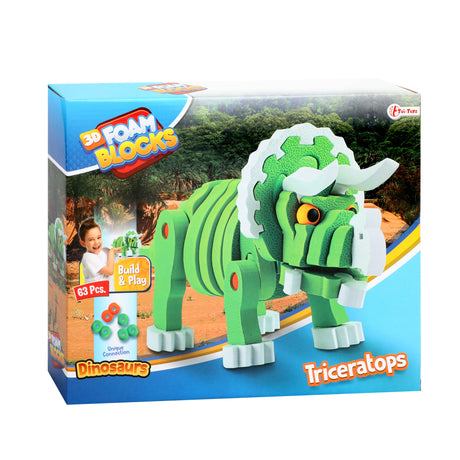 Toi-toys puzzle artisanal tricera junior 25,8 cm vert 59 pièces