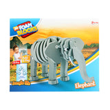 Toi-toys 3d puzzle elephant junior 31,5 cm mousse grise 75 pièces