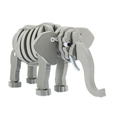 Toi-toys 3d puzzle elefant junior 31,5 cm in schiuma grigio 75 pezzi da 75 pezzi