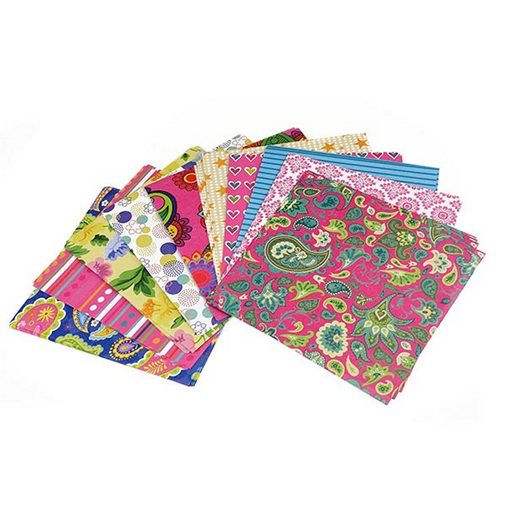 Toi-Toys Craft Papier Set 100 Printed Sheets 20x20cm