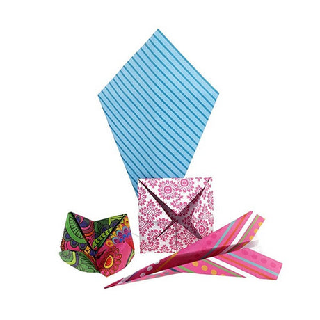 Toi-toys set de papier kraft 100 feuilles imprimées 20x20cm