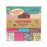 Toi-Toys Craft Papier Set 100 Printed sheets 20x20cm