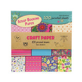 Toi-toys set de papier kraft 100 feuilles imprimées 20x20cm