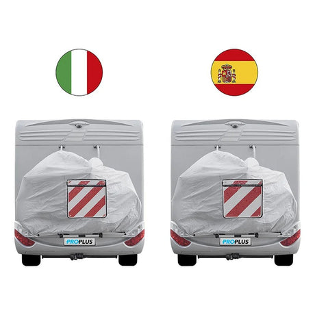 Proplus markeringsbord flexibel 50x50 cm voor itali euml; spanje portugal rood wit